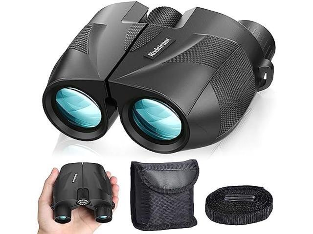 Rodcirant 20x25 Compact Binoculars for Adults and Kids, Waterproof Binocular with Low Light Vision, Easy Focus Binoculars for Bird Watching