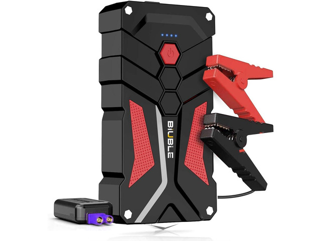BIUBLE Jump Starter 2000A Peak 12V Car Jump Starter Auto Battery Booster Pack with USB Quick Charge 3.0,Lithium Jump Box with LED Light(Up to 7.0L...