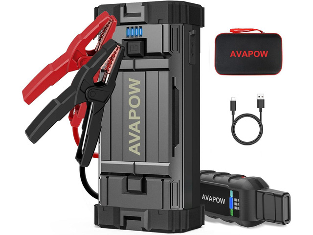 AVAPOW Jump Starter 2000A Peak Portable Battery Jump Starter for Car with Dual USB Quick Charge 3.0(Up to 8.0L Gas or 6.5L Diesel),12V Jump...