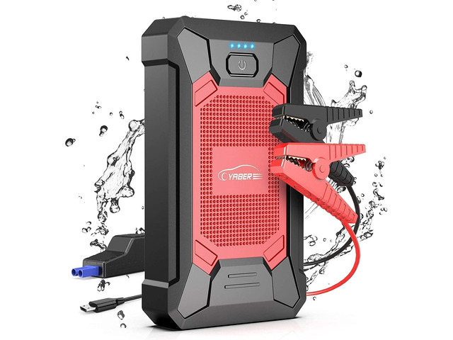 YABER Car Jump Starter 1500A Portable Car Battery Jump Starter (7.0L Gas/5.5L Diesel) 12V Battery Booster Pack Jump Box with Smart Safety Jumper...