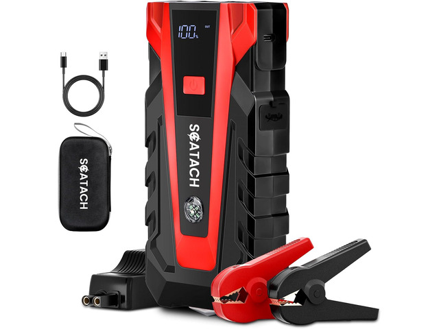 Scatach 011 3000A Car Battery Jump Starter,12V Jump Starter Battery Pack (up to 9.0L Gasoline and 7.0L Diesel Engine), Portable Jump Box with 3...