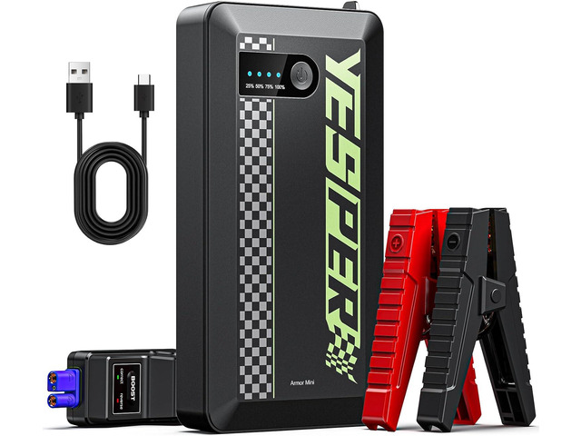YESPER Jump Starter Portable,1200A Peak Car Jumper Starter Portable, Jump Box for Car Battery, 12V Auto Battery Booster Pack(Up to 6L Gas and 4L...