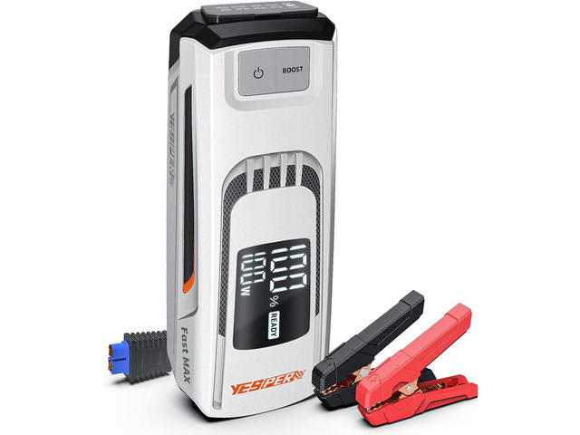 YESPER Boost Jump Starter Battery Pack 4120A 27000mAh Car Battery Charger Jumper Starter (All Gas/up to 10L Diesel) 100W Quick Charge 12V Portable...