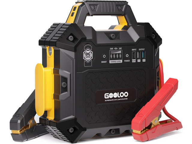 GOOLOO 6750A Jump Starter GT-Truck, Heavy Duty Car Jumper Starter (for Up to 16L Diesel & All Gas Engines), Lithium Jump Box, SuperSafe Portable...
