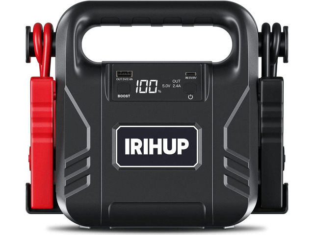 IRIHUP Car Jump Starter 4000A Peak 99.16Wh (Up to All Gas or 10L Diesel Engine) Car Battery Booster Pack,12V Auto Battery Booster, Lithium Jump Box...