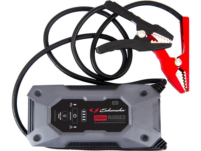 Schumacher SL1652 Rugged Lithium by Schumacher Portable Power Pack and 2500A Jump Starter 10.0L Gas 8.0L Diesel Jump Start Car, Motorcycle,...