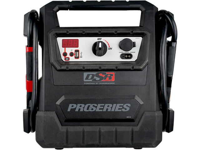 Schumacher DSR Pro Series Schumacher DSR159 12V 4000 Peak Amp Jump Starter and DC Power Source, Black