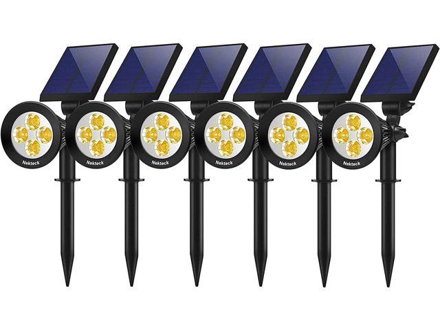 Photos - Chandelier / Lamp Nekteck Solar Lights Outdoor, 2-in-1 Solar Spotlights Powered 4 LED Adjust