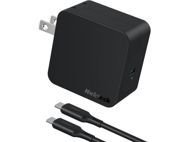 nekteck 60w usb c charger [gan tech], pd 3.0 fast charger[usb-if & etl certified] with foldable plug, compatible with macbook air/pro, ipad...