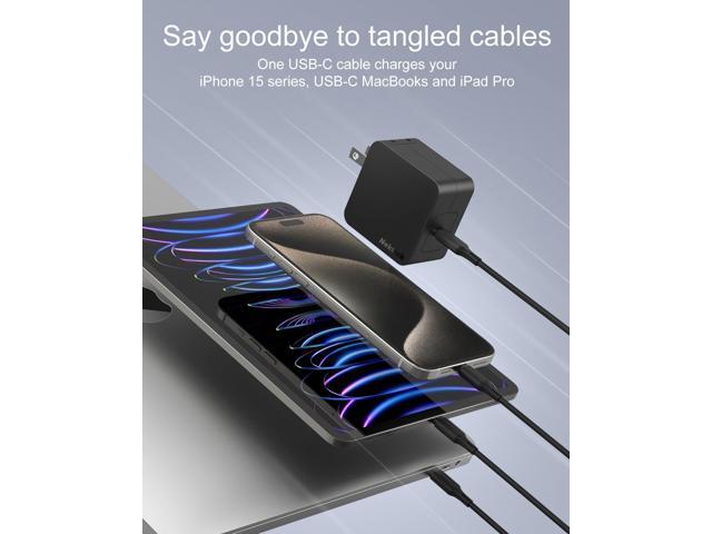 nekteck 60w usb c charger [gan tech], pd 3.0 fast charger[usb-if & etl certified] with foldable plug, compatible with macbook air/pro, ipad...