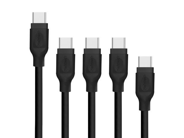 Nekteck USB C Cable, Type C to USB 3.0 Type A Male Data & Charging Cord 5 Pack[ 1ft x 1, 3ft x 3, 6ft x 1]with 56k ohm resistor Galaxy S9/S9 Plus,...