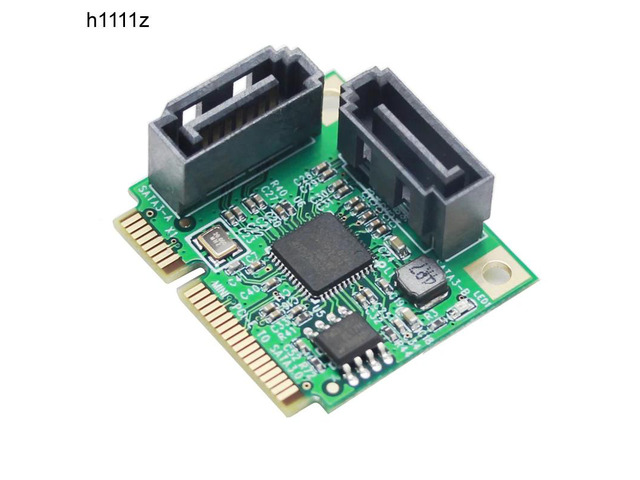 Mini PCI-Express SATAIII 3.0 6Gbps ASM1061 Controller Card Mini PCIE 2-port SATA 3.0 Expansion Card Adpater Adaptador for HDD