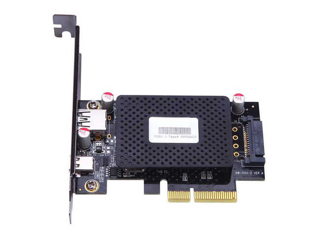 10Gb/s PCIe to USB 3.1 Type-C + Type-A expansion card network adapters card FOR desktop PC computer ASM1142 Chip Protection case
