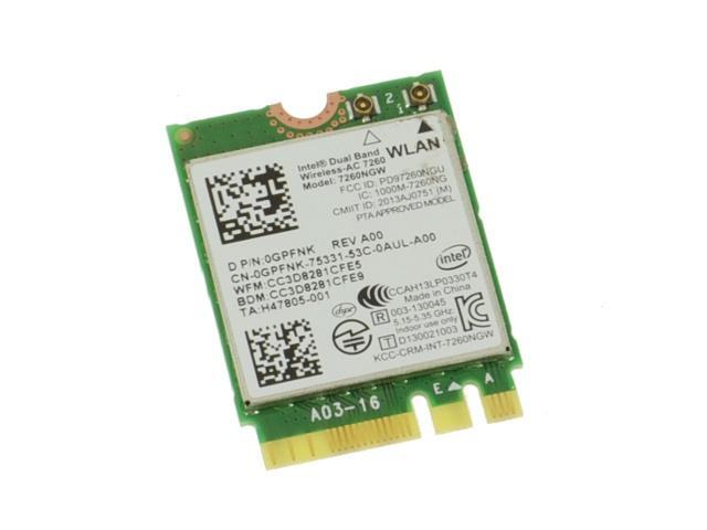 Dell Chromebook 11 (3120) Laptop Wireless WLAN Card GPFNK 7260NGW