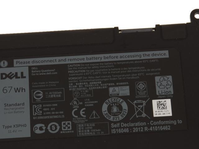 Dell Chromebook 13 7310 OEM Original 67Wh 6-cell Laptop Battery X3PH0