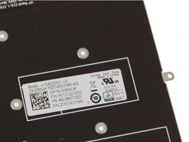 Backlit Keyboard for Dell Inspiron 5565 5567 5765 5767 7566 7567 7773 7778 7779 Laptops - Replaces 3NVJK