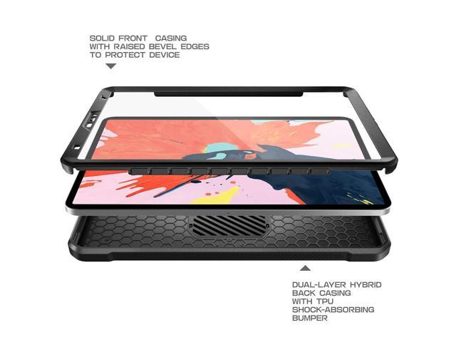 ipad pro 11 '' case 2018 release, supcase with built-in screen protector [ub pro series] kickstand full-body rugged protective