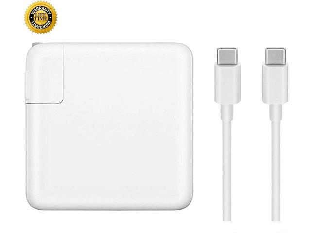 87W USB C Charger Power Adapter Compatible with MacBook Pro 15, 13 inch, New Air 13 inch 2020/2019/2018, Thunderbolt 3 Block, 6.6ft 5A Cable