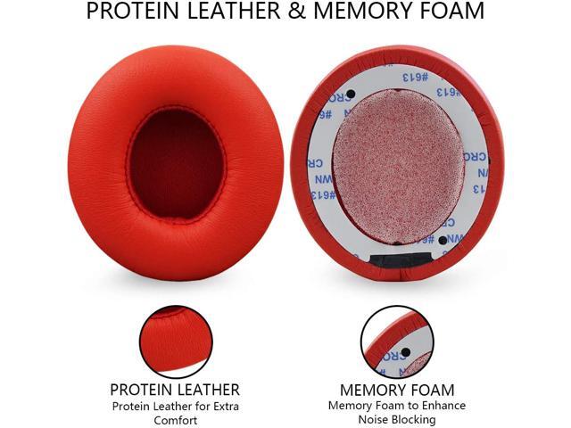Upgraded Replacement Ear Pads for Beats Solo 3 Headphones Made Earpads Beats Solo 2 & 3 Wireless ON-Ear Headphones - Cloud Like Comfort - Extra...