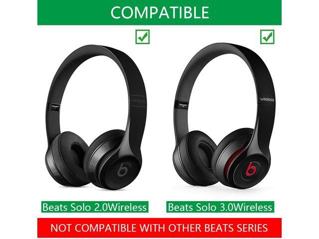 Upgraded Replacement Ear Pads for Beats Solo 3 Headphones Made Earpads Beats Solo 2 & 3 Wireless ON-Ear Headphones - Cloud Like Comfort - Extra...