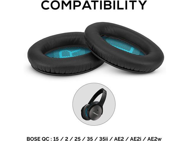 Earpads for Bose QC25 Replacement Ear Pads, Made with Premium Faux Leather & Real Memory Foam, Soft & Long Lasting Earpads - Also Fits QuietComfort...