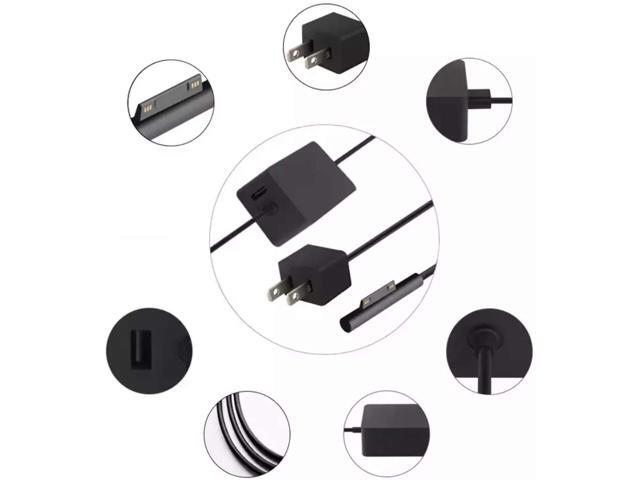 Surface Pro Charger, 44W 15V 2.58A, Compatible for Microsoft Surface Pro 3, Pro 4, Pro 5, Pro 6, Pro 7 Surface Laptop 1/2, Surface Book & Surface...