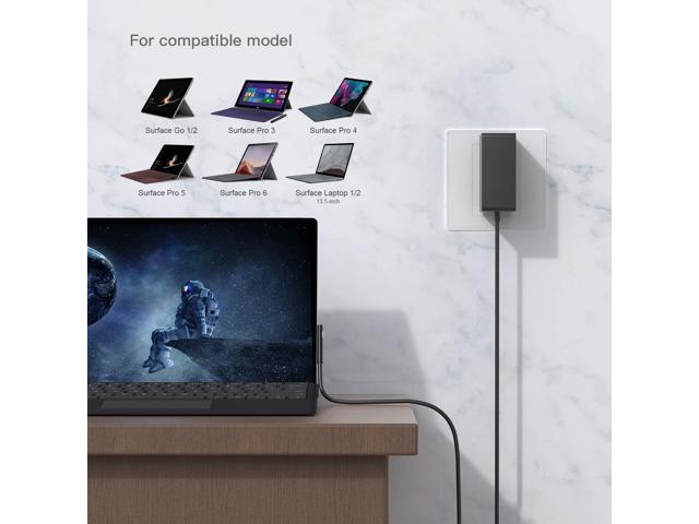 Surface Go Charger, 24W 15V 1.6A Surface Charger Wall Power Supply Compatible with Microsoft Surface Go Surface Pro 6/ Pro 5/ Pro 4/ Pro 3, Surface...