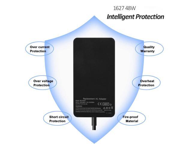 48W 12V 4A 1627 AC Adapter Charger Replacement for Microsoft Surface Pro 3 Docking Station 1664 Power Supply Transformer with Power Cord