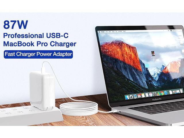 87W USB C Power Adapter, Mac Book Pro Charger Computer Adapter Charger Compatible with MacBook Pro 15 Inch 13 Inch 2018 2019 2020 with USB C to USB...