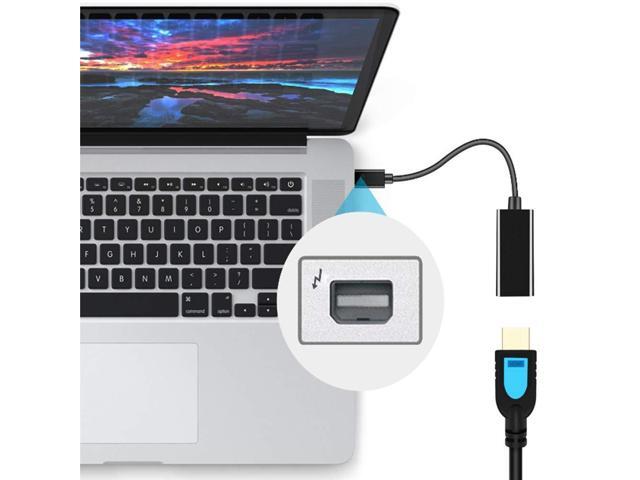 Mini DisplayPort to HDMI, Mini DP(Thunderbolt Compatible) to HDMI 4K Adapter Gold-Plated Cord for MacBook Pro, MacBook Air, Mac Mini, Microsoft...