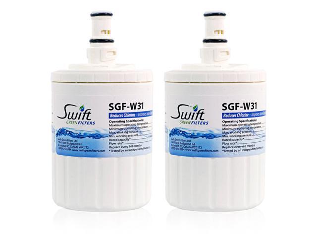 Swift Green Filters SGF-W31 Compatible for EDR8D1,FILTER 8,46-9002,8171414,8171788 Refrigerator water Filter (2 Pack),Made in USA