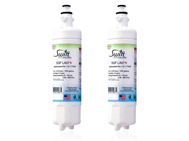 Swift Green Filters SGF-LA07 Rx Compatible for LT700-P,46-9690, ADQ36006102,EFF-6032A Pharmaceuticals Refrigerator water Filter (2 Pack),Made in USA