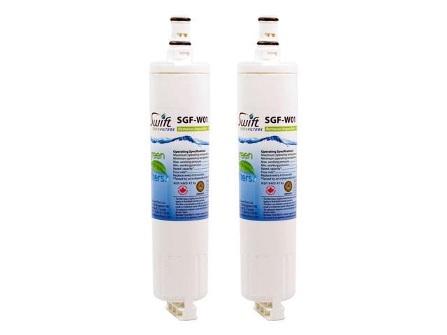 Swift Green Filters SGF-W01 Compatible Refrigerator Water Filter for 4396508, 4396510, EDR5RXD1, Made in USA