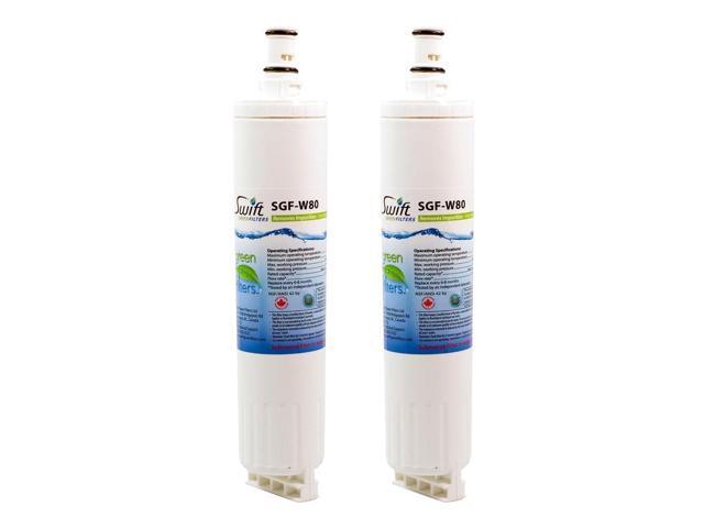Swift Green Filters SGF-W80 Compatible Refrigerator Water Filter for 4396508, 4396510, EDR5RXD1, FILTER 5, Made in USA