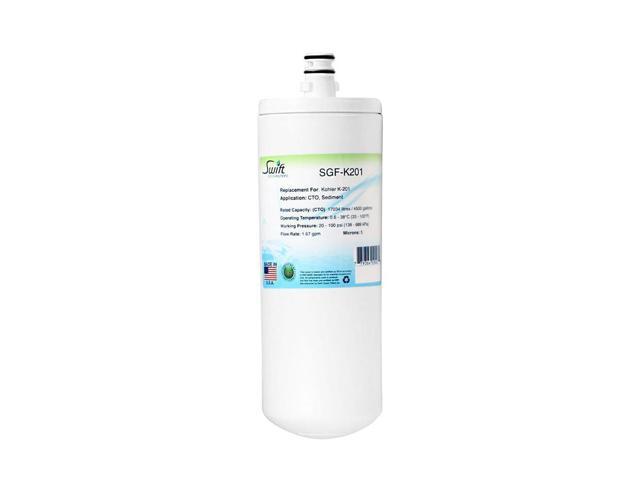 Swift Green Filters Kohler K-201 Water Filter Replacement for SGF-K201 - White, 1 Pack, Home Improvement