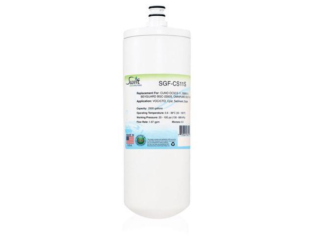 Swift Green Filters SGF-CS11S Compatible Commercial Water Filter for 55895-01, BEVGUARD BGC-2200S, CELF-1M-P, Made in USA