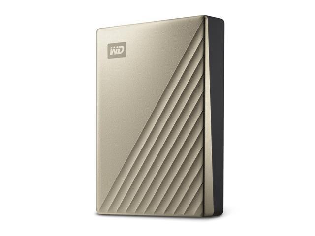 WD 4TB My Passport Ultra Portable Storage External Hard Drive USB-C Gold WDBFTM0040BGD-CESN
