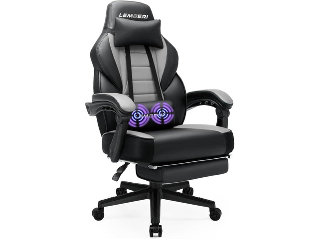 Vitesse Video Game Chairs with footrest,Gamer Chair for Adults,Big and Tall Chair, 400lb Capacity,Gaming Chairs for Teens,Racing Style Computer...
