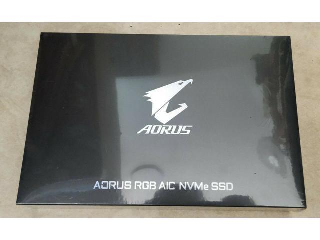 Gigabyte AORUS RGB AIC 512GB SSD NVMe PCI-E x4 3D TLC Card Solid State Drive GP-ASACNE2512GTTDR
