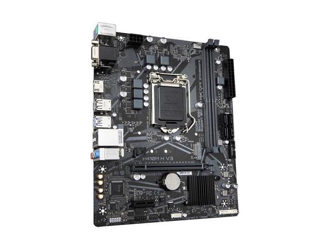 Gigabyte H410M H V3 Motherboard CPU SOCKET LGA1200 Intel DDR4 HDMI VGA GbE LAN
