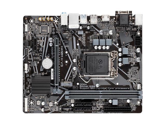 Gigabyte H410M H V3 Motherboard CPU SOCKET LGA1200 Intel DDR4 HDMI VGA GbE LAN