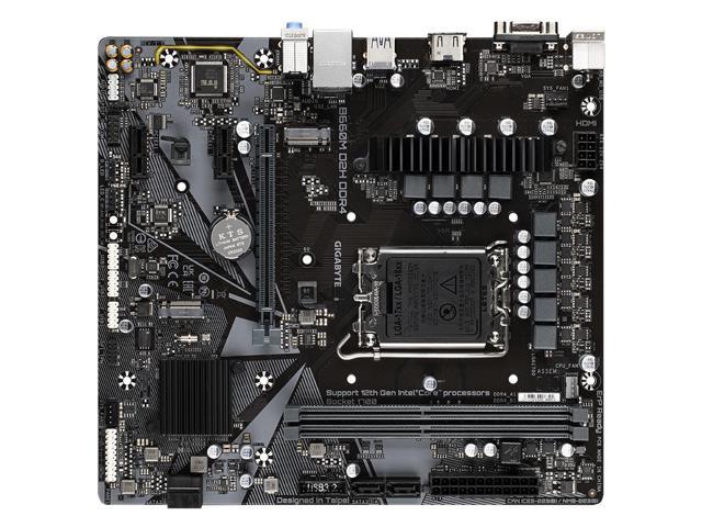 Gigabyte B660M D2H DDR4 Motherboard CPU Socket LGA1700 Intel 2.5GbE Gaming LAN