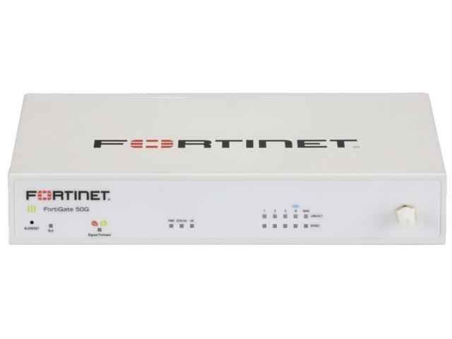 Fortinet FortiGate FG-50G Network Security/Firewall Appliance - 5x GE RJ45 +1 year FortiCare - UTP FG-50G-BDL-950-12