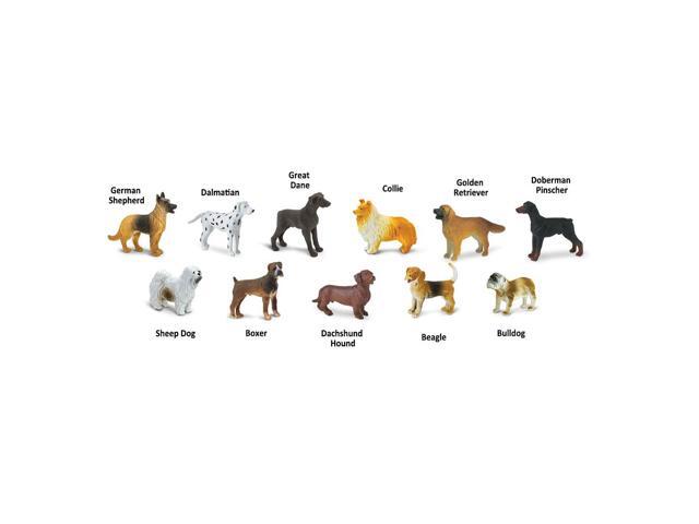 Toobs Dogs Safari Ltd Set Educational Kids Toy Figure