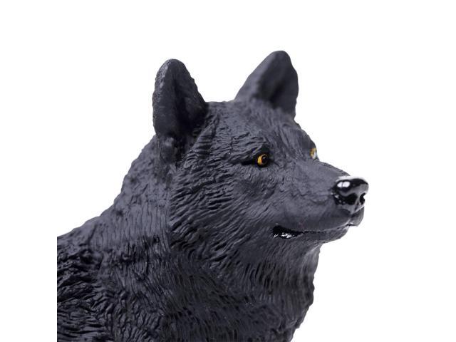 Wildlife Wonders Black Wolf Safari Ltd Animal Educational Kids Toy Figure