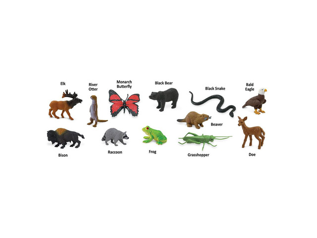 Toobs In the Woods Safari Ltd Set Educational Kids Toy Figure