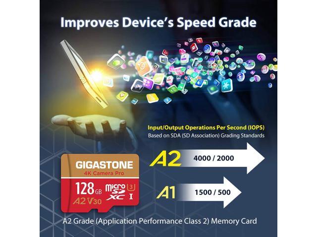 [5-Yrs Free Data Recovery] Gigastone 128GB 2-Pack Micro SD Card, 4K Video Recording for GoPro, Action Camera, DJI, Drone, Nintendo-Switch, R/W up...