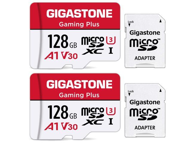 Gigastone 128GB 2-Pack Micro SD Card, Gaming Plus, Nintendo-Switch Compatible, R/W 100/50MB/s, 4K Video Recording, Micro SDXC UHS-I A1 U3 Class 10,...