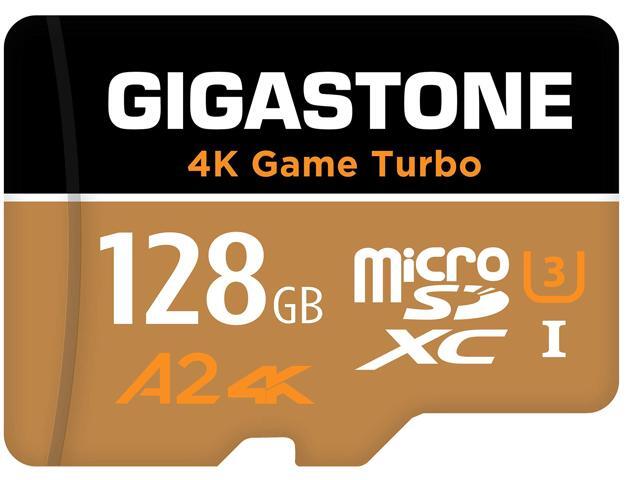 [5-Yrs Free Data Recovery] Gigastone 128GB Micro SD Card, 4K Game Turbo, Nintendo-Switch MicroSDXC Memory Card, GoPro, Action Camera, DJI, UHD...