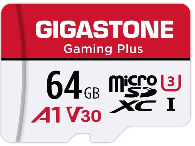 Gigastone 64GB Micro SD Card, Gaming Plus, Nintendo-Switch Compatible MicroSDXC Memory Card, 95MB/s, 4K Video Recording, Action Camera, Wyze,...